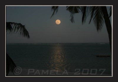 Full Moon over the Indian Ocean