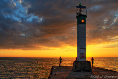 Lighthouse, Grand Bend, Ontario, Sunset
