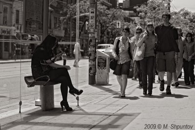 Street in 50mm Black & White. Candids