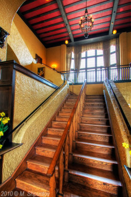 Casa Loma. Stairs to Second FLoor