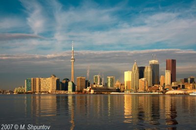 Toronto's Skyline at Sunrise