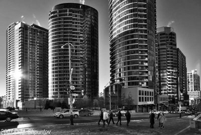 People Live Here , Toronto BW