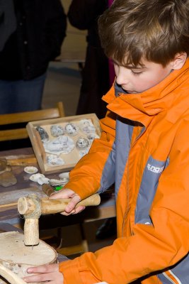Pre-historisch hameren. Dat is snel geleerd