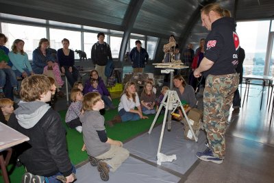 Remie Bakker houdt zijn workshop