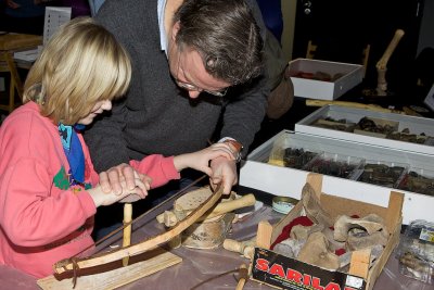 Het maken van een gat met zo'n boor vergt wat meer behendigheid