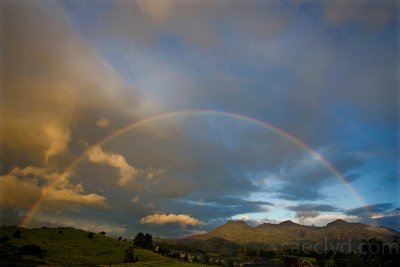 Rainbow over Blaenau Ffestiniog