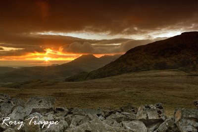 Sunset from Manod Mawr