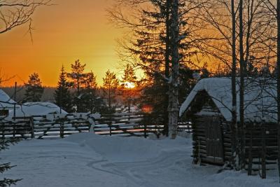 Farm Sunset Lapland