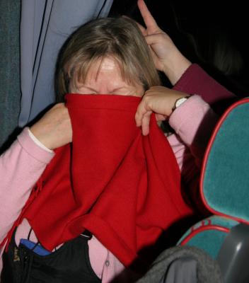 Kirsti Hiding on Bus