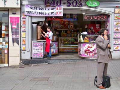 on Istikal Caddesi