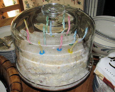 Mom's 81st Birthday Coconut Cake
