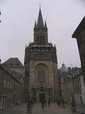 Aachener Dom, facade of the tower