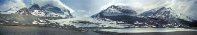Panorama of Columbia Icefield-Athabasca Glacier (Apr 92)
