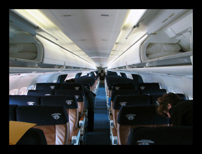 Midwest Airlines MD-81 Super 80 Cabin Interior