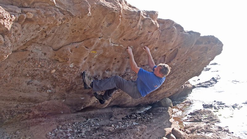 Seaside bouldering
