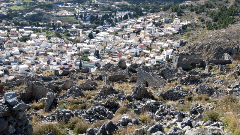 Chora from its castle