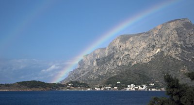 Rainbow and Telendos close-up