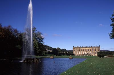 Chatsworth House and its famous fountain