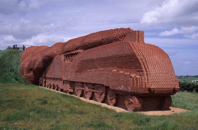 Brick Train sculpture Darlington