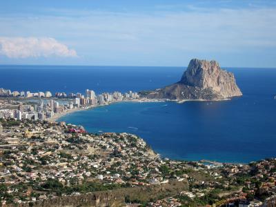 Calpe and the Penon from Toix.