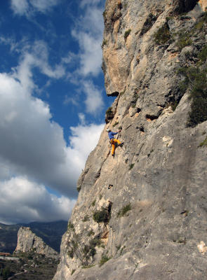 Guadalest 6b and dramatic sky