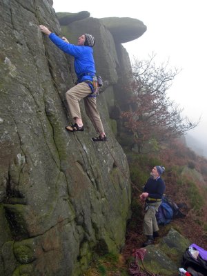 Baslow, Rough Wall in the fog