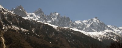 The full array of the Aiguilles