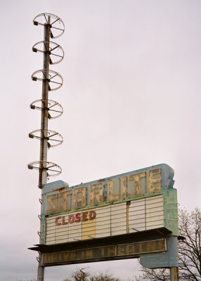 Starlite Drive-In Theatre, Old US 99, Merced, CA Unplugged Neon Series