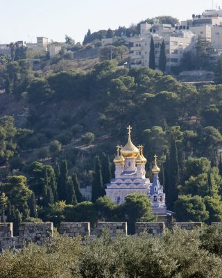 Church of Mary Magdalen From the Temple Mount