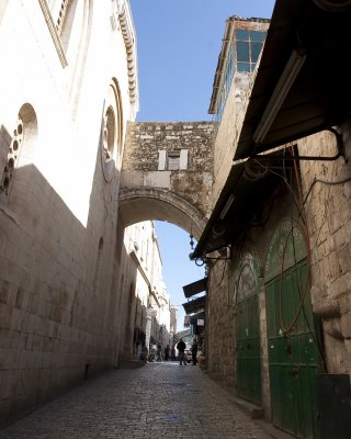 The Ecce Homo Gate on the Via Dolorosa