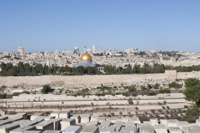 Across the Kidron Valley toward the Dome of the Rock