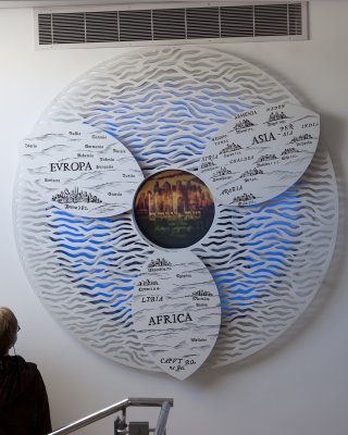 Wall Hanging Showing Jerusalem as the Center of the World