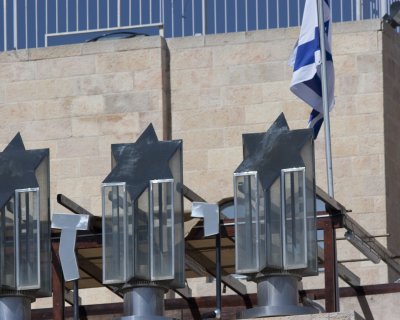 Vents on a Nearby Building in the Shape of the Star of David