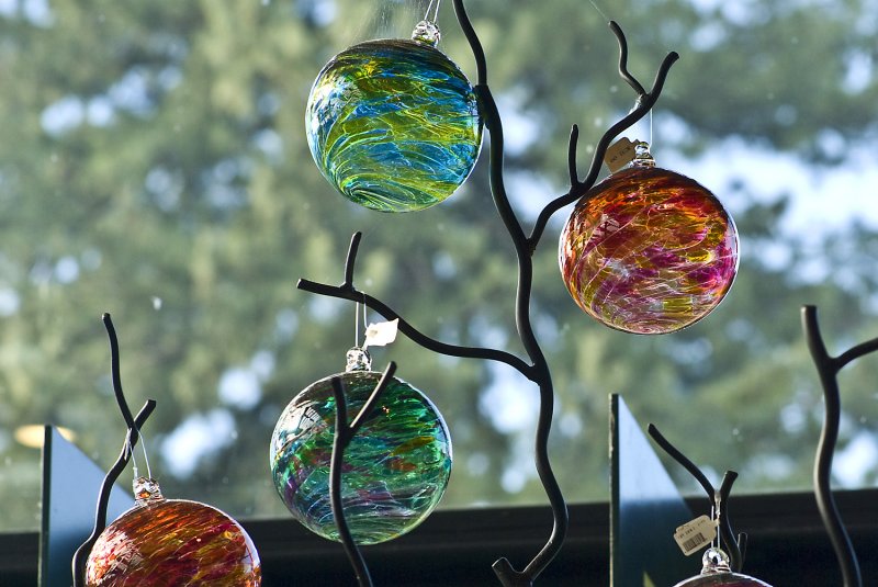 chihuly art glass in the gift shop