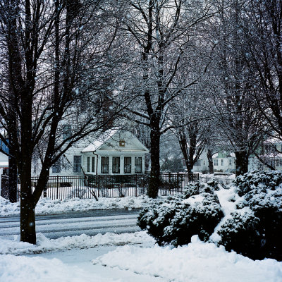 out my front door