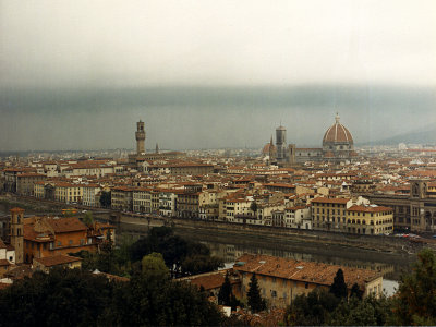 rainstorm threatening Florence