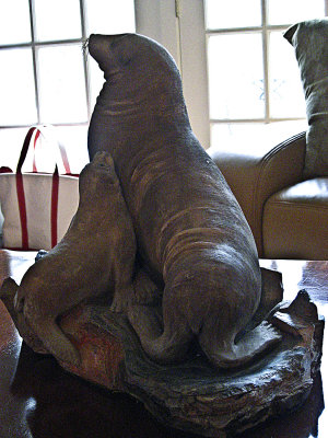 sea lion and pup 2 - Clay