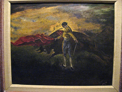 bullfight oil painting from early years