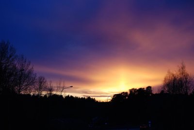 intense sunset