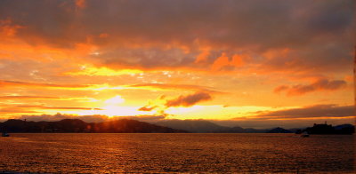 Alcatraz @ sunset from Pier 39