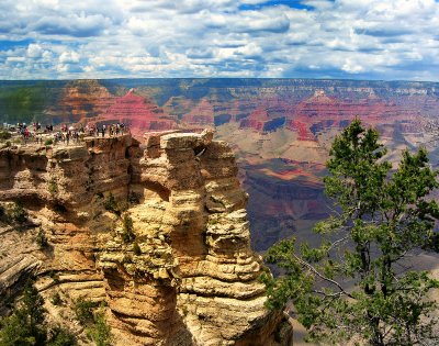 All Grand Canyon's colors: you have only to wait the right time ...