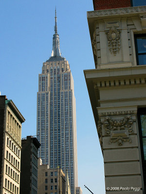 The Empire State Bldg seen from Madison Square Park