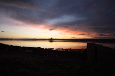 Sunrise over Cromerty Oil Rig