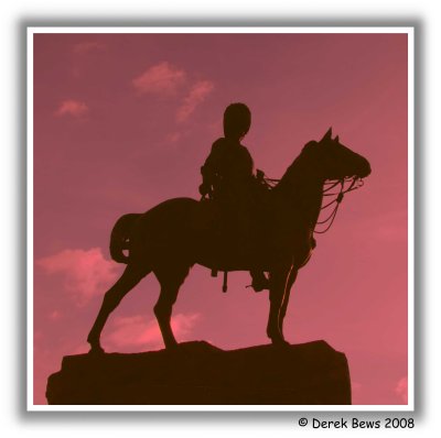 Horseman at Sunset