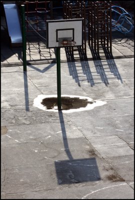 Basketball in a school