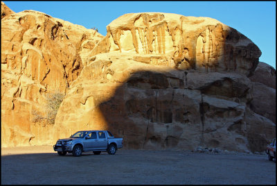 Pick-up in Little Petra