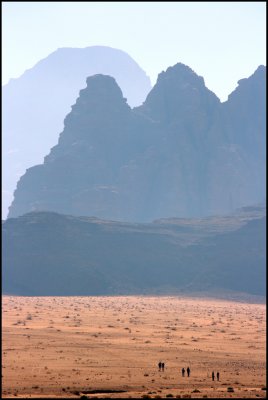 Walking in the desert