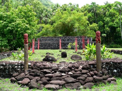 P667 Main structure of the Arahurahu Marae