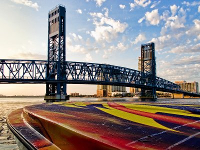 Dawn Downtown with a Speedboat