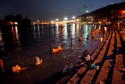 The submerged Ganga Gods